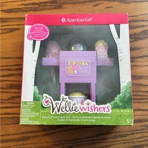 American Girl Wellie Wishers Popcorn & Cotton Candy Cart - Pink and Purple